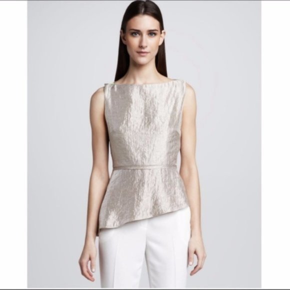 T Tahari Tops - NWT T Tahari Anidora Metallic Blouse sz L